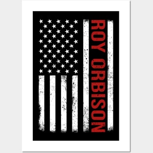 Graphic Roy Orbison Proud Name US American Flag Birthday Gift Posters and Art